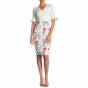 TED BAKER Wesa Hedgerow Floral Bodycon Dress Ted 2